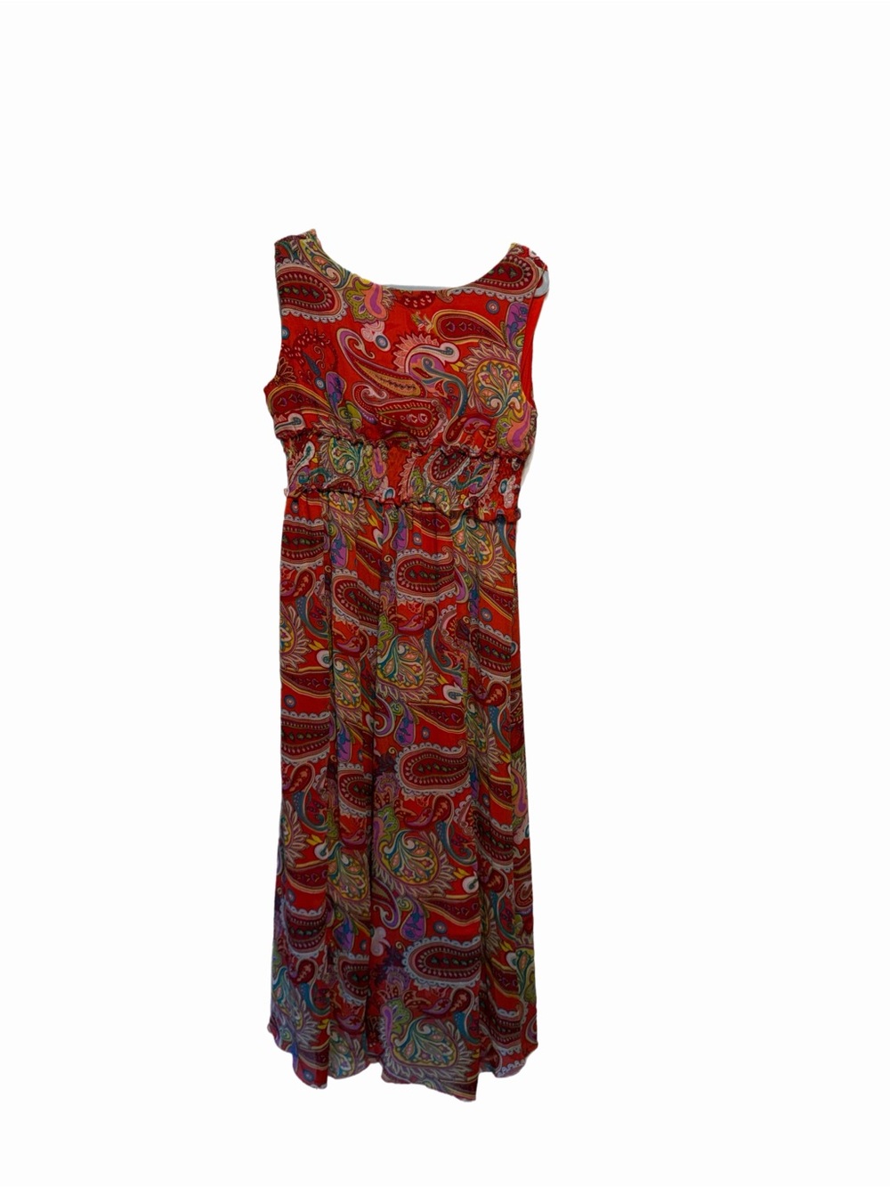 Jessica Taylor 2X Red Paisley Detail Dress - Picture 5 of 5